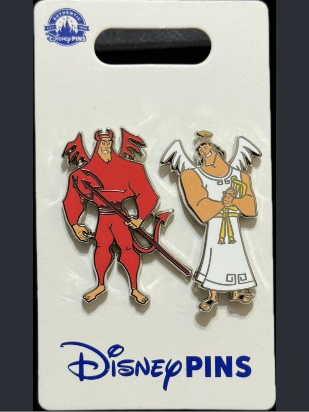 2024 Disney Parks Emperors New Groove Kronk Angel & Devil 2 Pin Set OE New